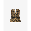 MOSCHINO BAROQUE-PRINT SLIM-FIT KNITTED TOP
