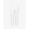 Alexander Wang Puff Logo Sweatpant In Structured Terry In White