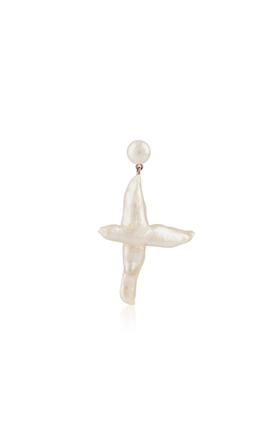Simone Rocha Women's Natural Pearl Earring In White