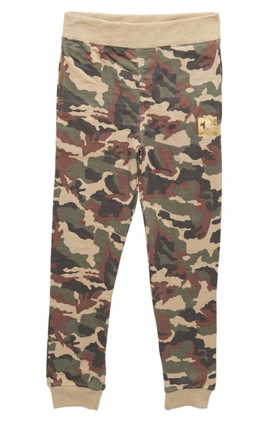 True Religion Brand Jeans Kids' Camo Print Sweatpants In Olive
