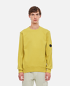 C.p. Company Sweatshirt  With Lens In Yellow