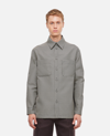 Fendi Giubbotto Houndstooth Reversible Shirt Jacket In White,black