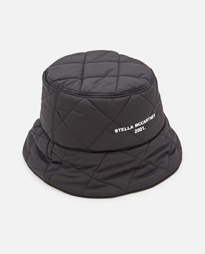 Stella Mccartney Black Reversible Nylon Bucket Hat