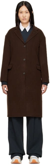 Axel Arigato Brown Dawn Coat In Dark Brown