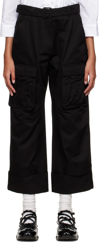 Simone Rocha Black Wide Leg Trousers