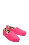 Toms Alpargata Slip-on In Neon Pink