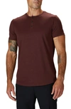 Cuts Trim Fit Short Sleeve Henley In Port