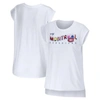 Wear By Erin Andrews White Montreal Canadiens Greetings From Muscle T-shirt In White
