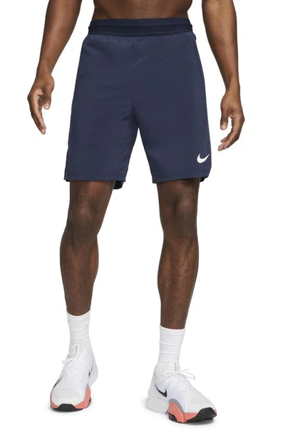 Nike Men's  Pro Dri-fit Flex Vent Max 8" Training Shorts In Blue