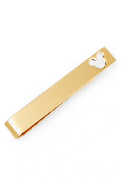 Cufflinks, Inc Mickey Mouse Cutout Tie Bar In Gold