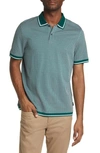 TED BAKER AFFRIC GEO TEXTURED TIPPED POLO