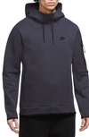 Nike Sportswear Tech Fleece Hoodie In Cave Purple/ Black