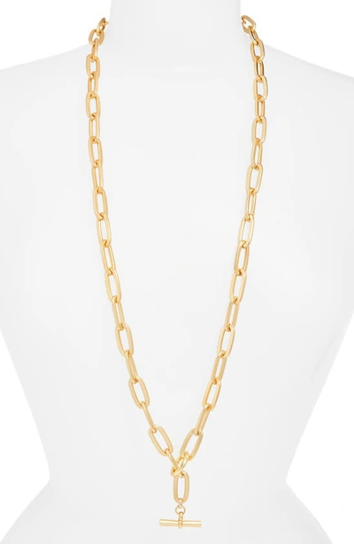 Karine Sultan Long Link Necklace In Gold