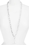 Karine Sultan Long Link Necklace In Silver