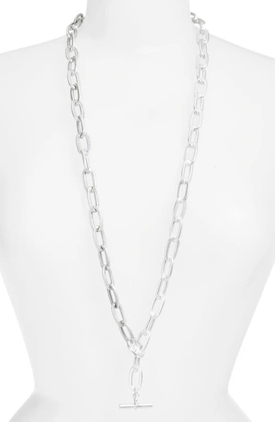 Karine Sultan Long Link Necklace In Silver