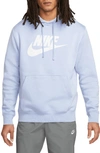 Nike Sportswear Club Fleece Logo Hoodie In Light Marine/ Marine/ White