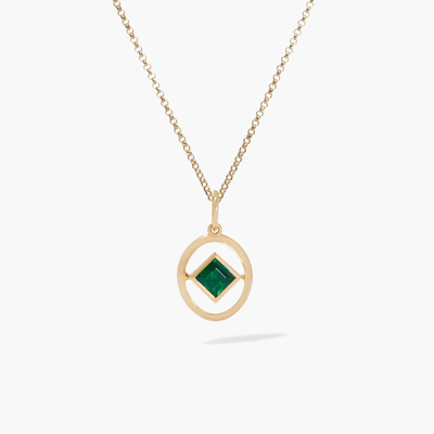 Annoushka 14ct Yellow Gold Emerald Birthstone Necklace