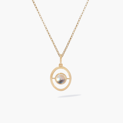 Annoushka 14ct Yellow Gold Moonstone Birthstone Necklace