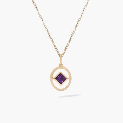 Annoushka 14ct Yellow Gold Amethyst Birthstone Necklace