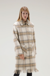 Woolrich Women Cream Check Size M