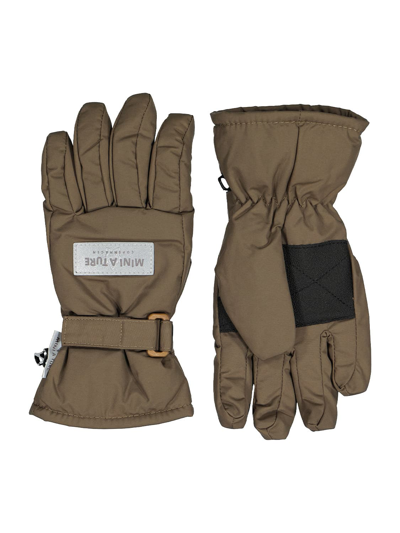 Mini A Ture Kids Gloves In Brown