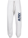Autry Icon Logo-print Track Pants In Grigio