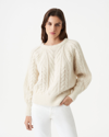 Iro Jaos Cable-knit Sweater In Ecru