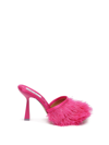 Sebastian Milano Sebastian 110mm Feather-trim Sandals In Rosa