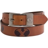EAGLES WINGS BYU COUGARS BRANDISH LEATHER BELT