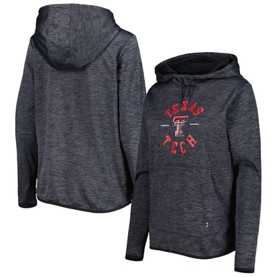 UNDER ARMOUR UNDER ARMOUR HEATHERED BLACK TEXAS TECH RED RAIDERS FLEECE PULLOVER HOODIE