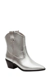 Lisa Vicky Sway Pointed Toe Bootie In Silver