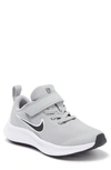 Nike Kids' Star Runner 3 Sneaker In Light Grey /black