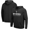 Colosseum Black West Virginia Mountaineers Lantern Pullover Hoodie In Black
