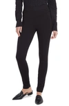 Nydj Plus Size Sculpt-her Soft Sheen Ponte Legging In Black