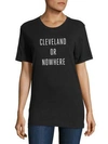 KNOWLITA Cleveland Or Nowhere Cotton Graphic Tee