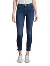 7 FOR ALL MANKIND Raw-Edge Ankle Skinny Jeans