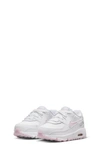 Nike Kids' Air Max 90 Sneaker In White/ White/ Pink