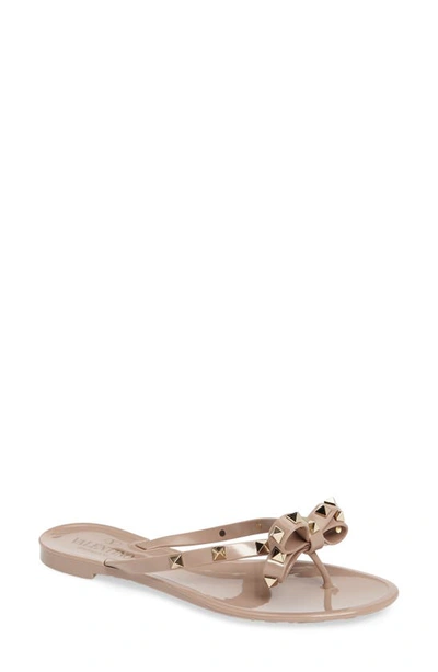 VALENTINO GARAVANI VALENTINO GARAVANI ROCKSTUD JELLY FLIP FLOP