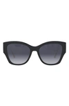 Dior 30montaigne 54mm Square Sunglasses In Black/purple Gradient
