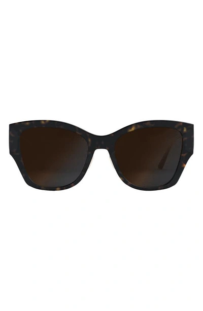 Dior 30montaigne 54mm Square Sunglasses In Tortoise/brown Solid