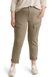 Wit & Wisdom 'ab'solution Roll Cuff Stretch Utility Pants In Lok-laurel Oak