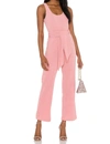 SAYLOR Molly Ribbed Jumpsuit in Pink