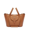 MELI MELO THELA MEDIUM TAN BROWN LEATHER WITH ZIP CLOSURE TOTE BAG FOR WOMEN