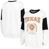 GAMEDAY COUTURE GAMEDAY COUTURE WHITE TEXAS LONGHORNS IT'S A VIBE DOLMAN PULLOVER SWEATSHIRT