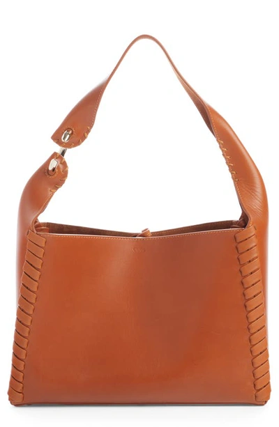 Chloé Mate Leather Shoulder Bag In Brown