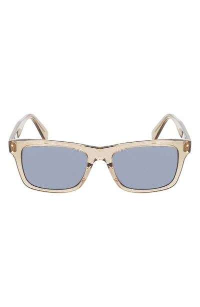 Ferragamo Gancini 54mm Rectangular Sunglasses In Transparent Sand