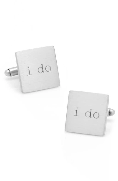 Cufflinks, Inc 'i Do' Cuff Links In Silver