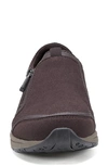 Easy Spirit Thallow Side Zip Casual Slip-on Sneaker In Dark Brown