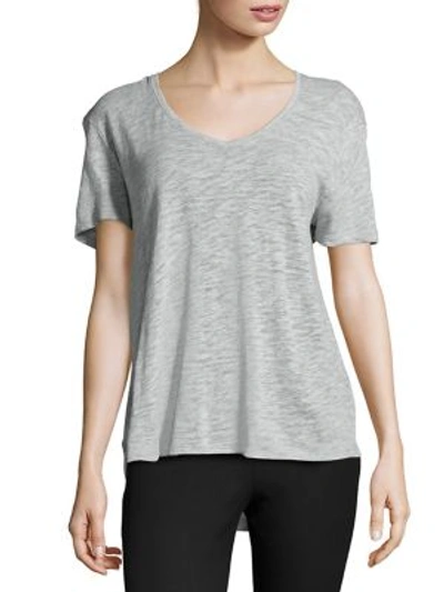 Atm Anthony Thomas Melillo Boyfriend Slub Supima Cotton-jersey T-shirt In Light Grey