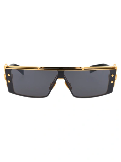 Balmain Wonder Boy Iii In Gold - Black W/ Dark Grey Shield